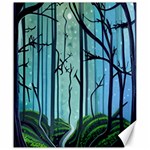 Nature Outdoors Night Trees Scene Forest Woods Light Moonlight Wilderness Stars Canvas 20  x 24  19.57 x23.15  Canvas - 1