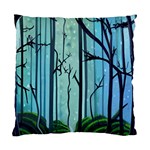 Nature Outdoors Night Trees Scene Forest Woods Light Moonlight Wilderness Stars Standard Cushion Case (Two Sides) Front