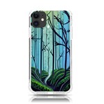 Nature Outdoors Night Trees Scene Forest Woods Light Moonlight Wilderness Stars iPhone 11 TPU UV Print Case Front