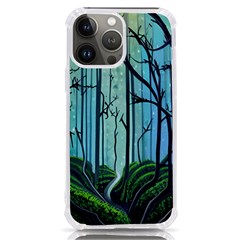 Nature Outdoors Night Trees Scene Forest Woods Light Moonlight Wilderness Stars Iphone 13 Pro Max Tpu Uv Print Case by Grandong