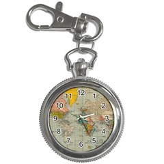 Vintage World Map Key Chain Watches by Ket1n9