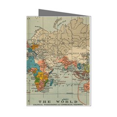 Vintage World Map Mini Greeting Cards (pkg Of 8) by Ket1n9