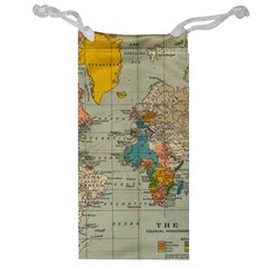 Vintage World Map Jewelry Bag by Ket1n9