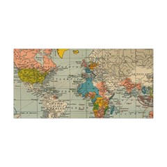 Vintage World Map Yoga Headband by Ket1n9