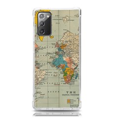 Vintage World Map Samsung Galaxy Note 20 Tpu Uv Case by Ket1n9