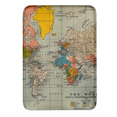 Vintage World Map Rectangular Glass Fridge Magnet (4 Pack) by Ket1n9