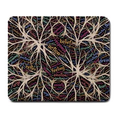 Mental Human Experience Mindset Pattern Large Mousepad by Paksenen