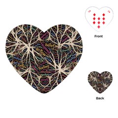 Mental Human Experience Mindset Pattern Playing Cards Single Design (heart)