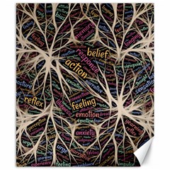 Mental Human Experience Mindset Pattern Canvas 8  X 10  by Paksenen