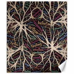 Mental Human Experience Mindset Pattern Canvas 20  X 24  by Paksenen