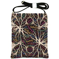 Mental Human Experience Mindset Pattern Shoulder Sling Bag by Paksenen