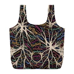 Mental Human Experience Mindset Pattern Full Print Recycle Bag (l) by Paksenen