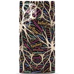 Mental Human Experience Mindset Pattern Samsung Galaxy S24 Ultra 6.9 Inch Black TPU UV Case Front