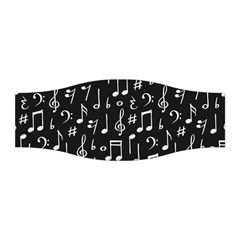 Chalk Music Notes Signs Seamless Pattern Stretchable Headband by Ravend