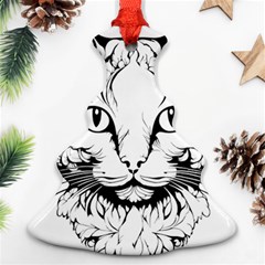 Cat - Artistic Paper Cut Ornament (christmas Tree)  by 2607694c