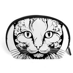 Cat - Artistic Paper Cut Accessory Pouch (large) by 2607694c