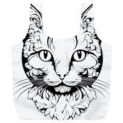 Cat - Artistic Paper Cut Full Print Recycle Bag (xxxl) by 2607694c