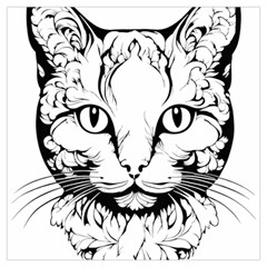 Cat - Artistic Paper Cut Lightweight Scarf  by 2607694c