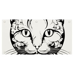 Cat - Artistic Paper Cut Banner And Sign 6  X 3  by 2607694c