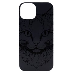 Cat - Artistic Paper Cut Iphone 14 Black Uv Print Case by 2607694c