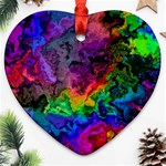 Pride Marble Ornament (Heart) Front