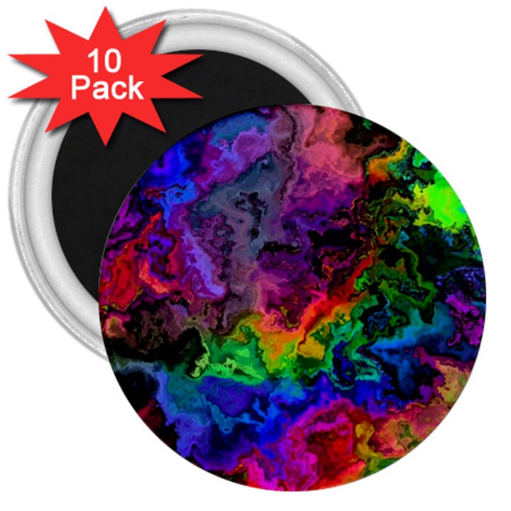 Pride Marble 3  Magnets (10 pack) 