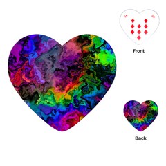 Pride Marble Playing Cards Single Design (heart) by MRNStudios