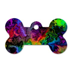 Pride Marble Dog Tag Bone (two Sides) by MRNStudios