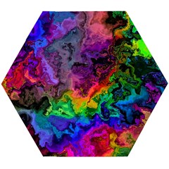 Pride Marble Wooden Puzzle Hexagon by MRNStudios