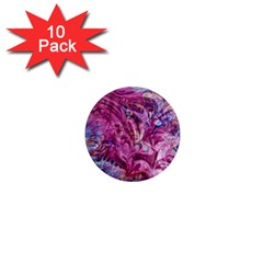 Fuchsia Blend 1  Mini Magnet (10 Pack)  by kaleidomarblingart