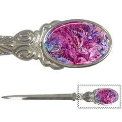 Fuchsia Blend Letter Opener by kaleidomarblingart