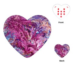 Fuchsia Blend Playing Cards Single Design (heart)