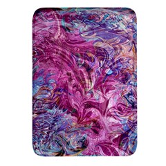 Fuchsia Blend Rectangular Glass Fridge Magnet (4 Pack) by kaleidomarblingart