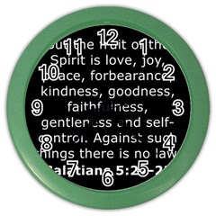 Galatians 5 Color Wall Clock