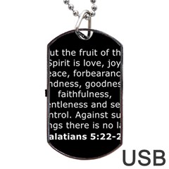 Galatians 5 Dog Tag USB Flash (One Side)