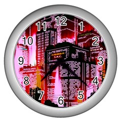 Cybercity Wall Clock (silver) by Sparkle