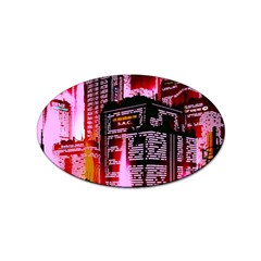 Cybercity Sticker (oval) by Sparkle