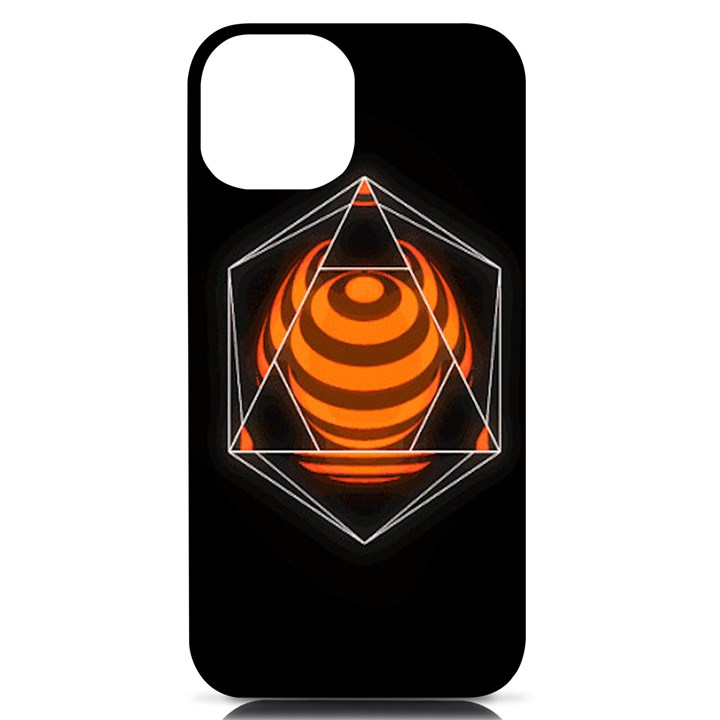 Geometry iPhone 14 Black UV Print Case