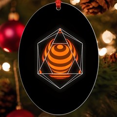 Geometry Uv Print Acrylic Ornament Oval by Sparkle