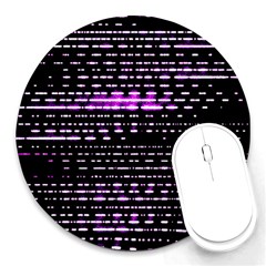 Purplestars Round Mousepad by Sparkle