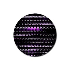 Purplestars Rubber Coaster (round) by Sparkle