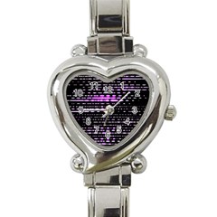 Purplestars Heart Italian Charm Watch by Sparkle