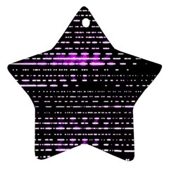 Purplestars Star Ornament (two Sides) by Sparkle