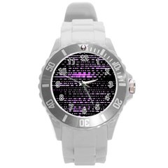 Purplestars Round Plastic Sport Watch (l) by Sparkle