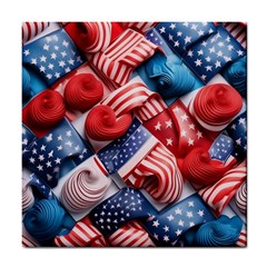 Us Presidential Election Colorful Vibrant Pattern Design  Tile Coaster by dflcprintsclothing