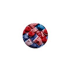 Us Presidential Election Colorful Vibrant Pattern Design  1  Mini Buttons by dflcprintsclothing