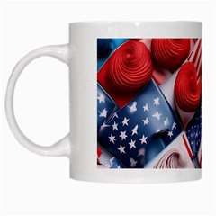 Us Presidential Election Colorful Vibrant Pattern Design  White Mug by dflcprintsclothing