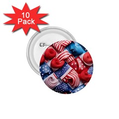 Us Presidential Election Colorful Vibrant Pattern Design  1 75  Buttons (10 Pack) by dflcprintsclothing