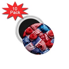 Us Presidential Election Colorful Vibrant Pattern Design  1 75  Magnets (10 Pack)  by dflcprintsclothing