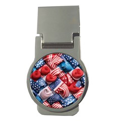 Us Presidential Election Colorful Vibrant Pattern Design  Money Clips (round)  by dflcprintsclothing